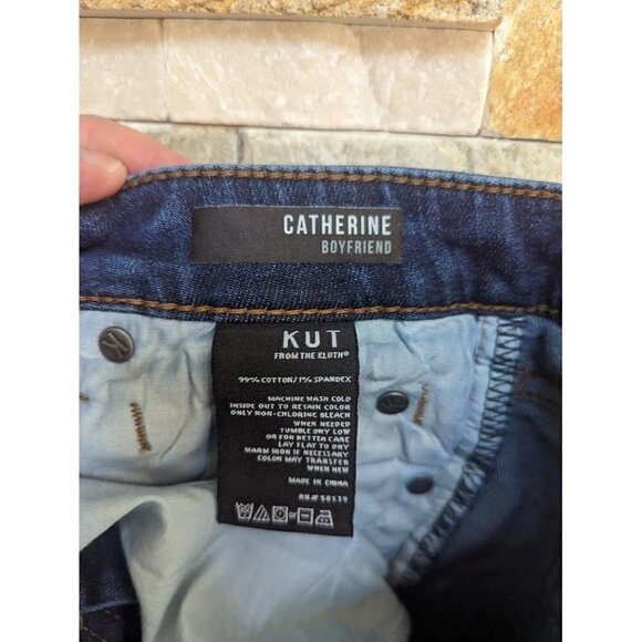 Kut from the Kloth Catherine Boyfriend Straight Denim Jeans Women's 4 - Picture 7 of 8